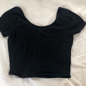 Black crop top